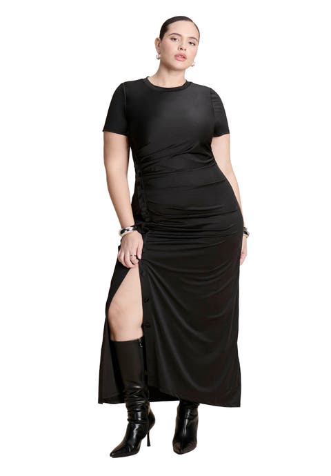 Slinky Dress W Buttons (Plus)