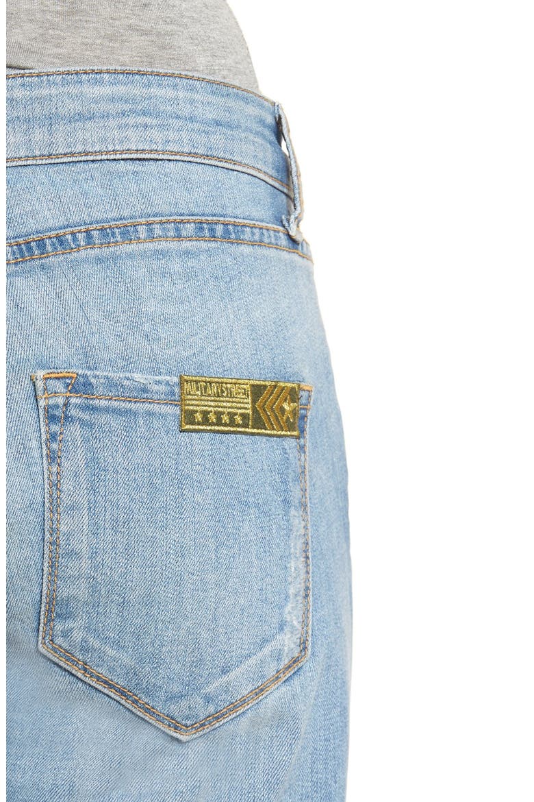 'Tomboy Skinny' Patched Jeans, Alternate, color, WEST TOPANGA