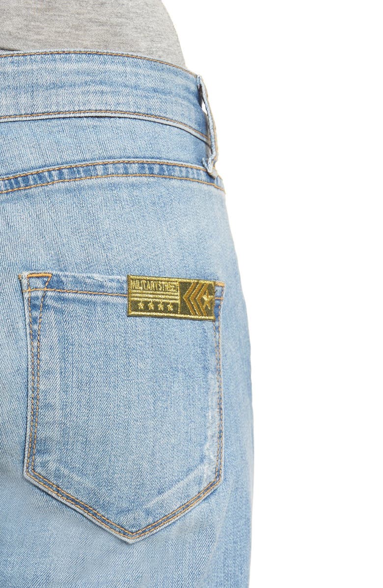 STS Blue 'Tomboy Skinny' Patched Jeans, Alternate, color, 