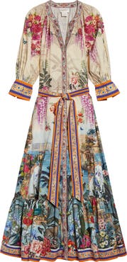 Camilla Bodrum Botanicals Print Tiered Maxi Dress