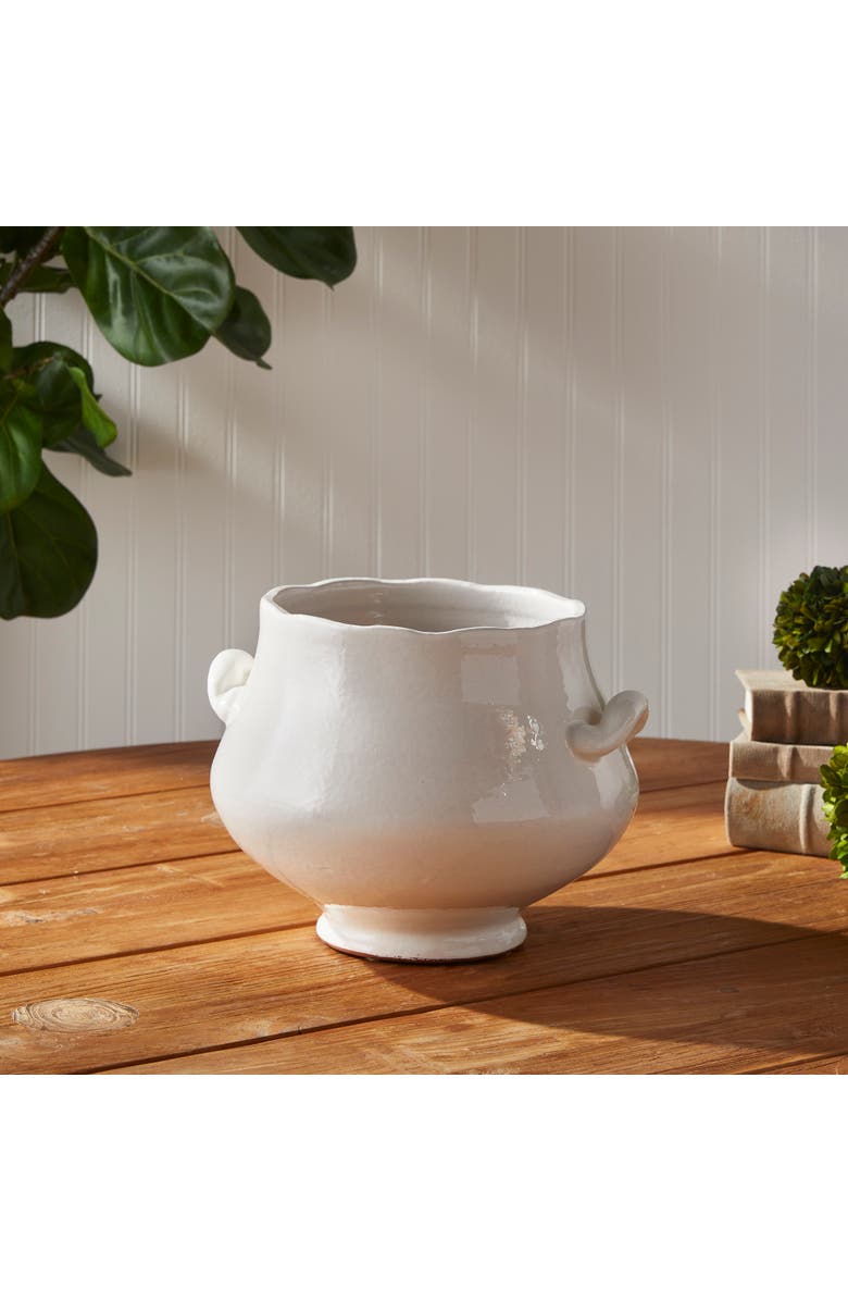 Napa Home & Garden Wellon Footed Cachepot, Alternate, color, White