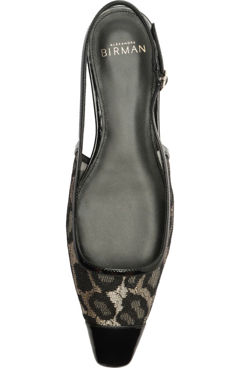 Alexandre Birman Olivia Cap Toe Lace Slingback Flat, Alternate, color,