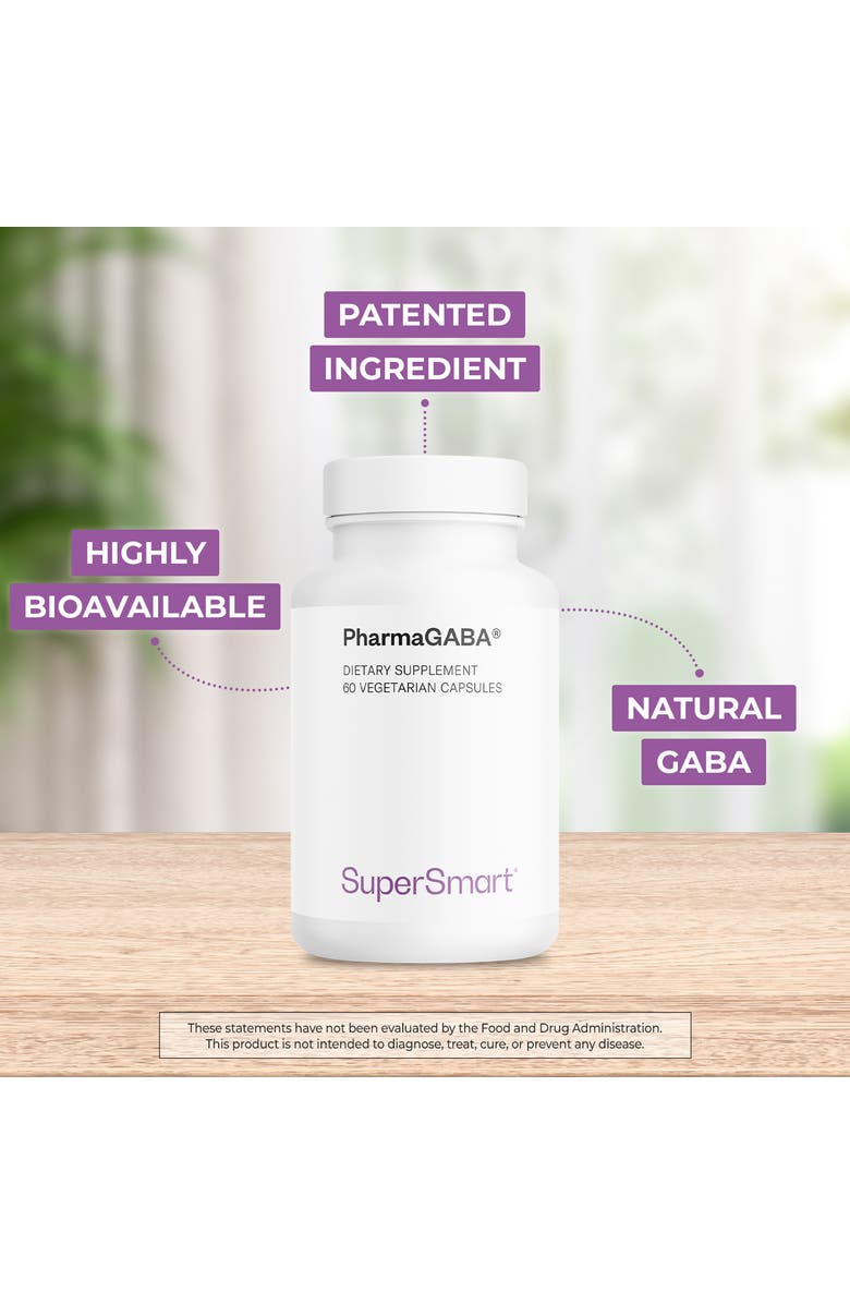 SuperSmart Pharma GABA 125mg per Day, Alternate, color, NO COLOR