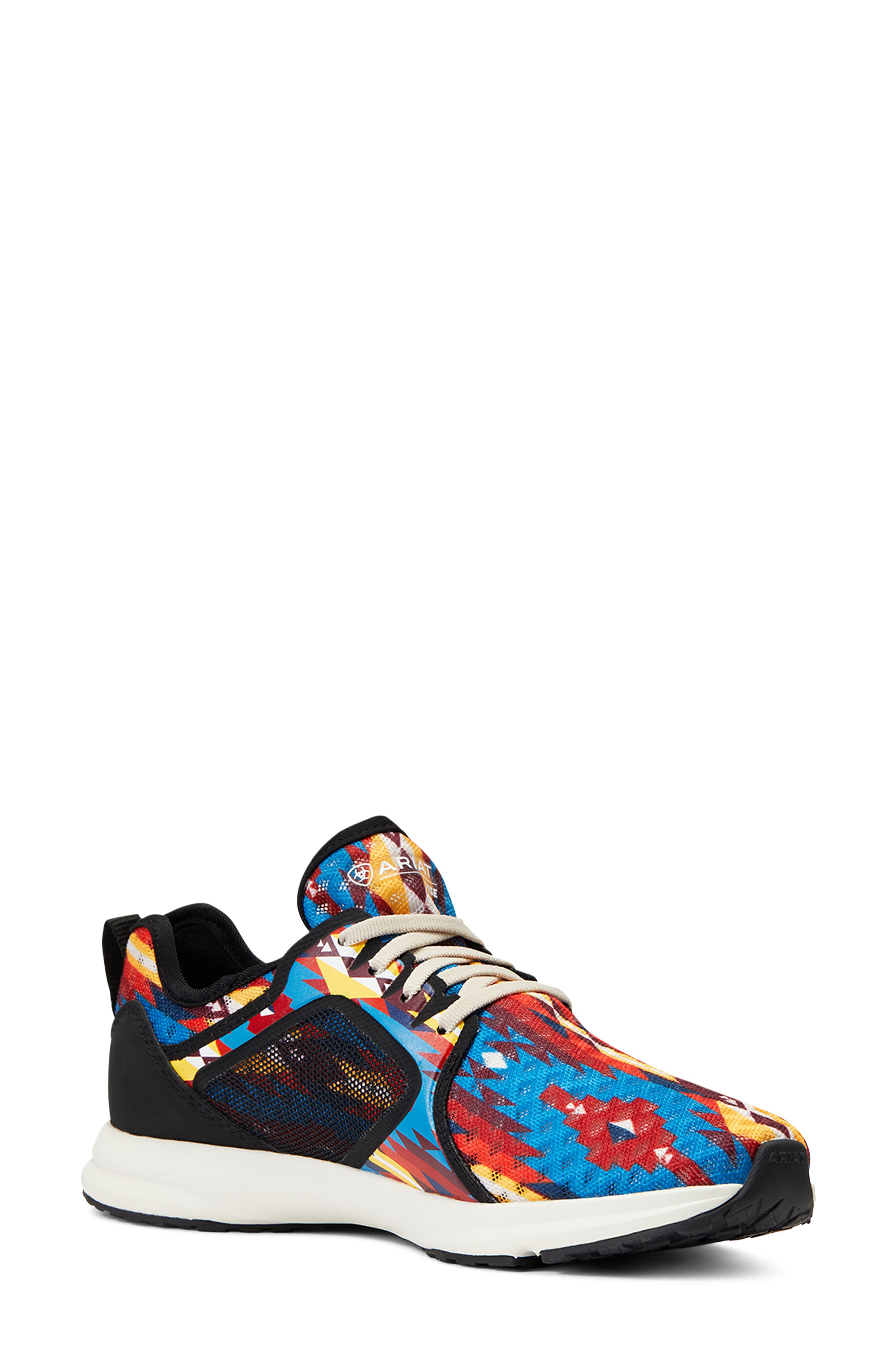 Ariat Fuse Low Top Sneaker, Main, color, Blue Geo Print