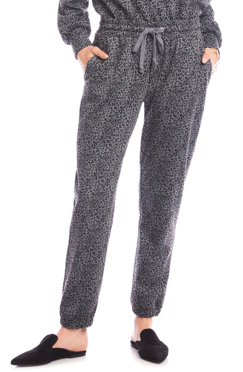 Karen Kane Animal Print Joggers, Main, color, Print
