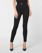 PHILIPP PLEIN Denim Super High Waist Jegging Stones Women