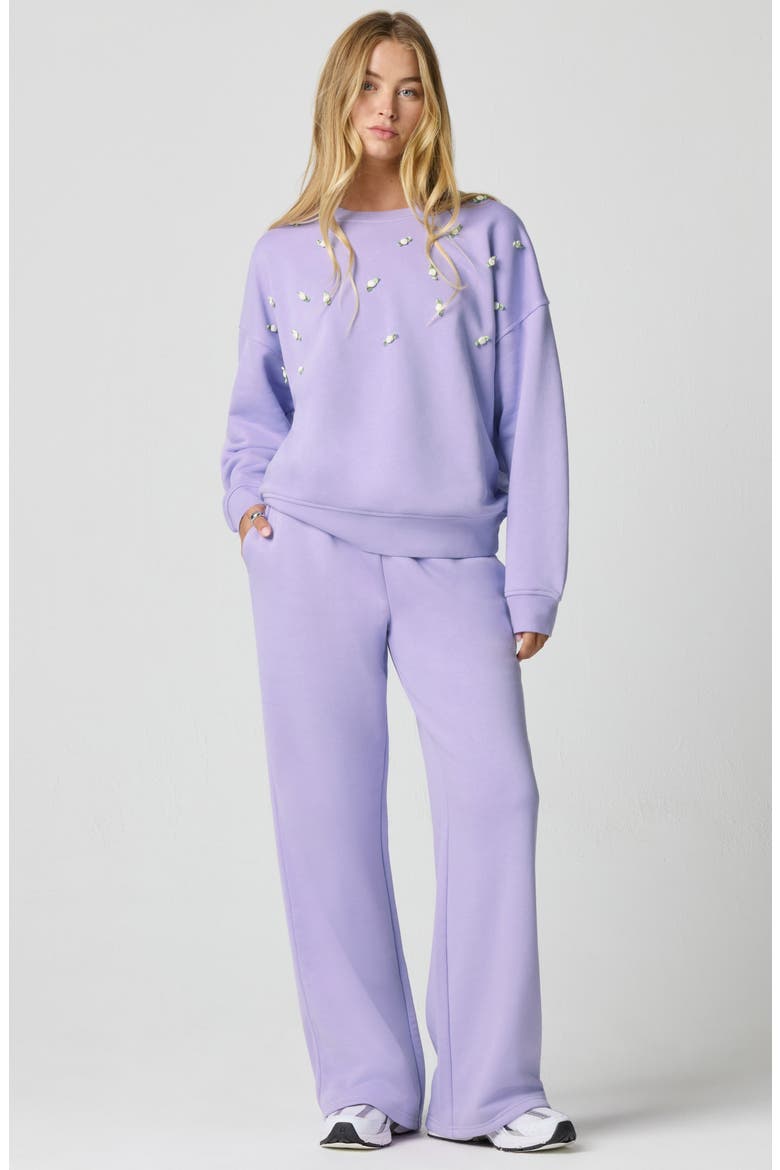 Rosette Oversize Pullover, Alternate, color, MILLIE LAVENDER