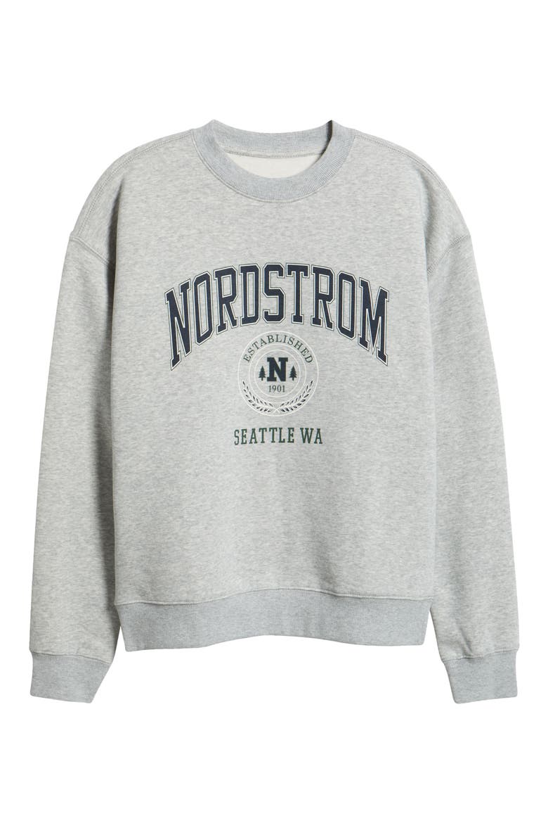 125th Fleece Crewneck Sweatshirt, Alternate, color, GREY HEATHER