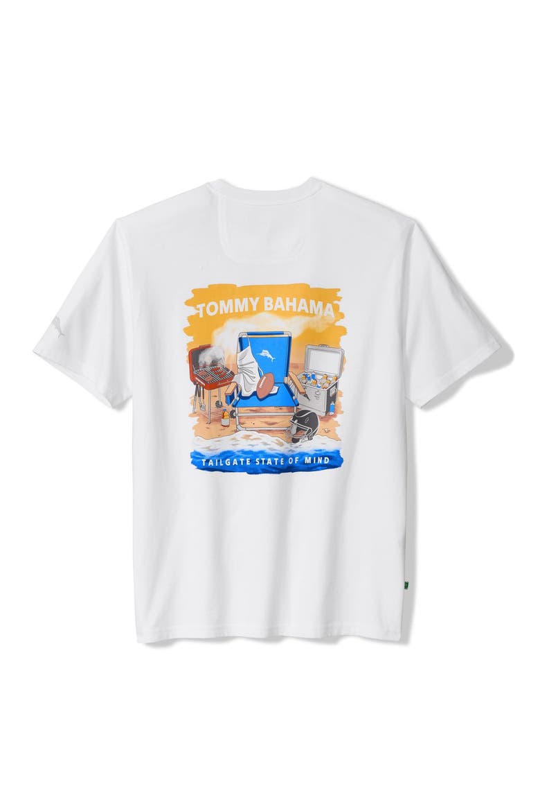 Men's Tommy Bahama White Philadelphia Eagles Tailgate State of Mind T-Shirt, Alternate, color, White