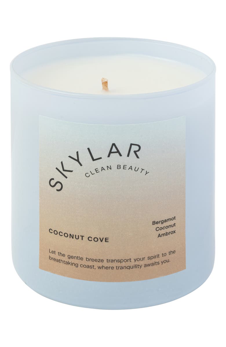 Skylar Coconut Cove Scented Candle, Main, color, 