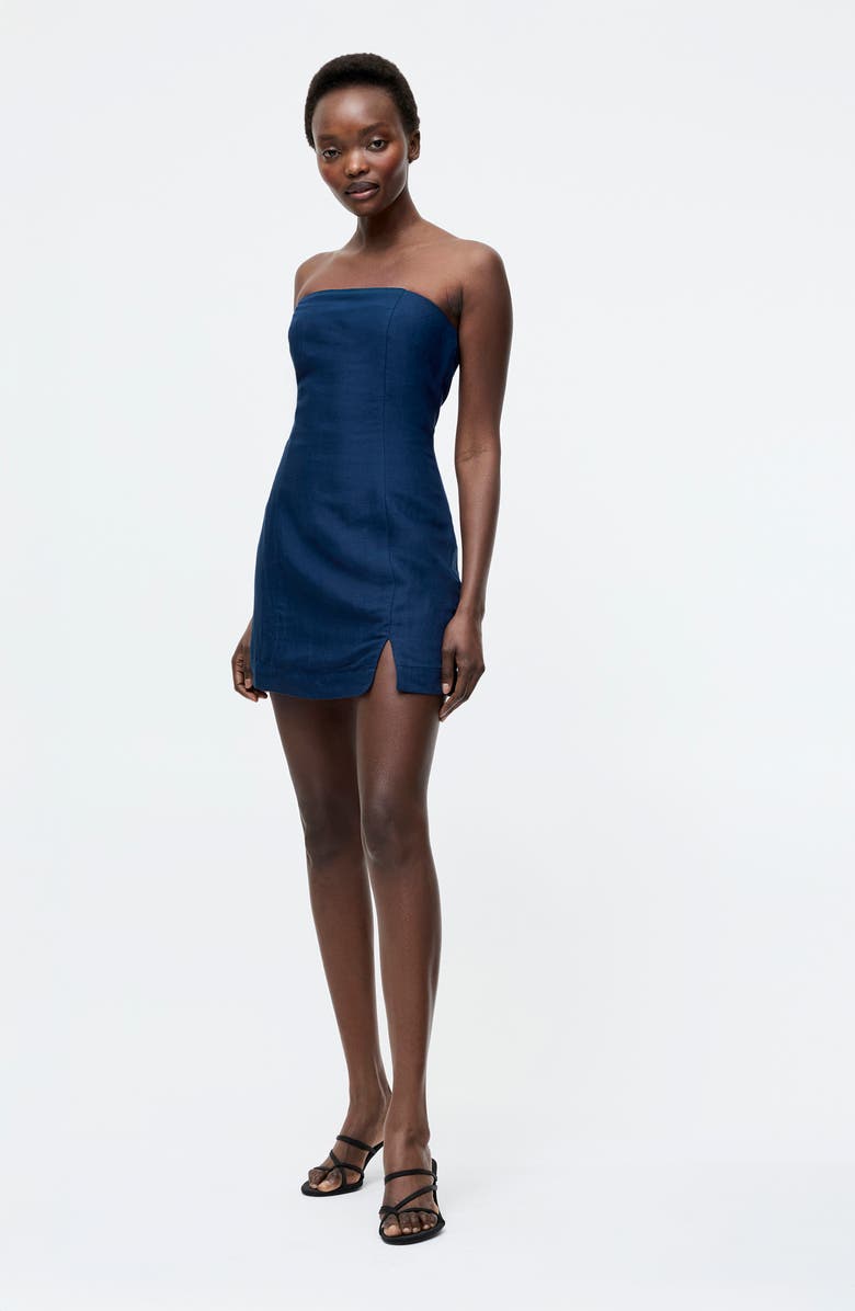 French Connection Birdie Strapless Body-Con Minidress, Alternate, color, 