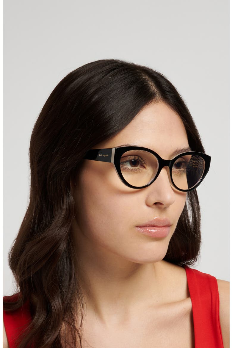 53mm Reading Glasses, Alternate, color, BLACK/ BLUE AS