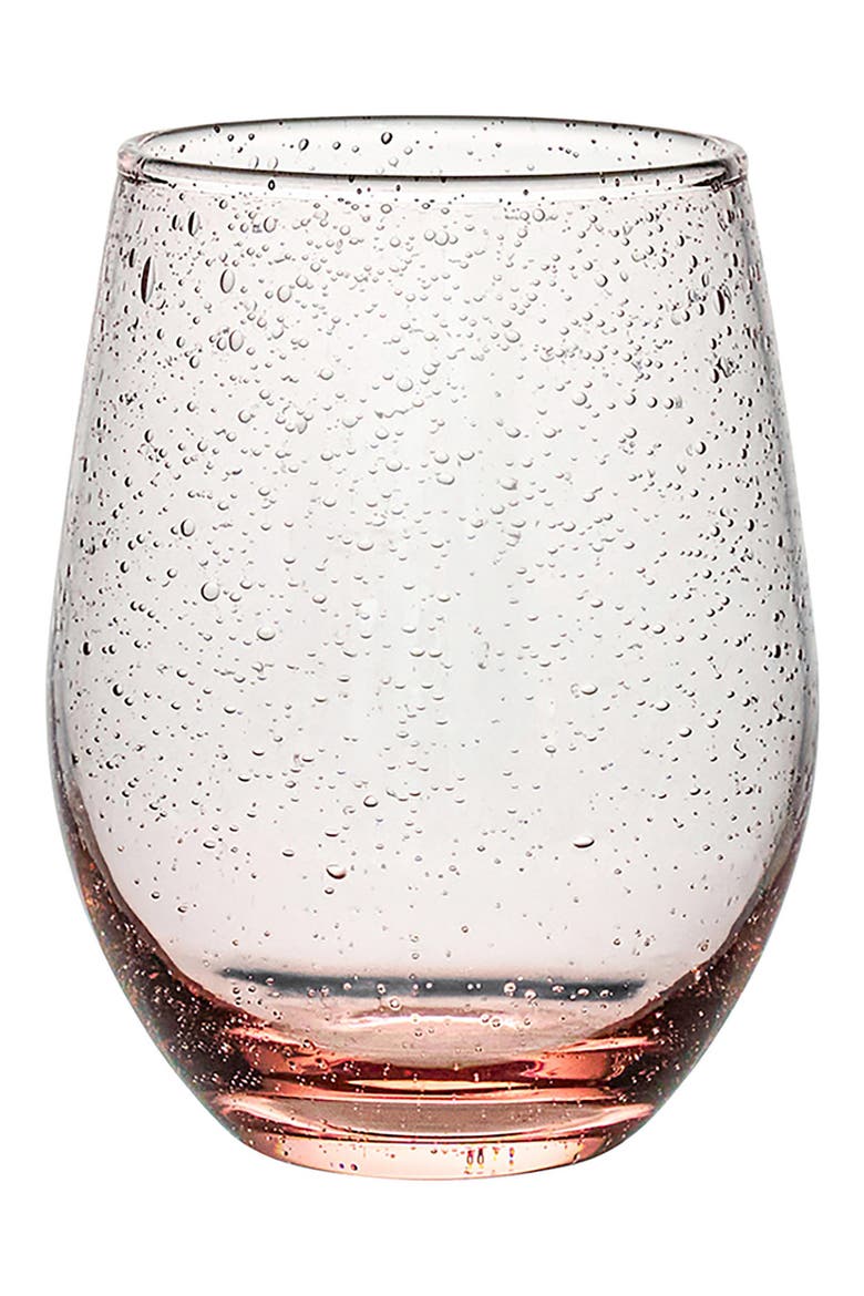 Provence Stemless Wine Glass, Main, color, BLUSH