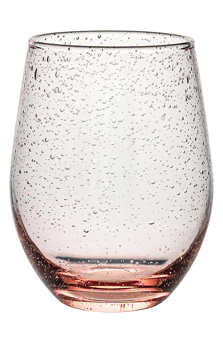 Juliska Provence Stemless Wine Glass, Main, color, Blush