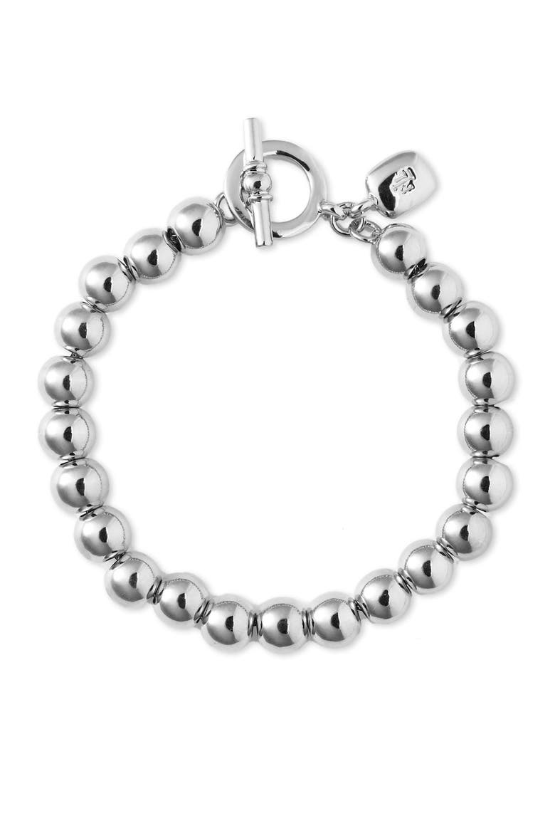Lauren by Ralph Lauren Beaded Bracelet, Main, color, SILVER