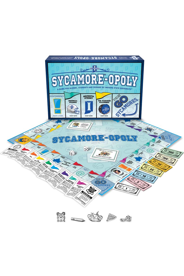 Sycramore Opoly Board Game, Alternate, color, Multicolored