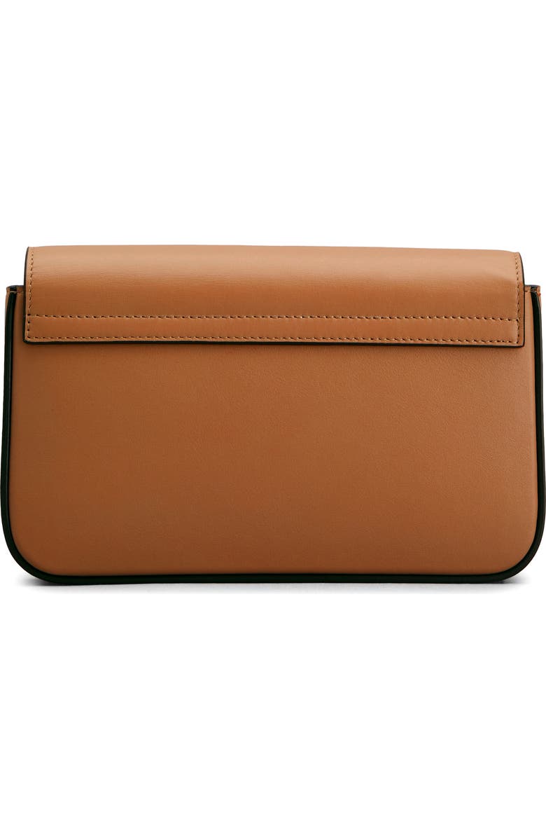 Tod's Mini Leather Flap Bag, Alternate, color, Kenia Scuro