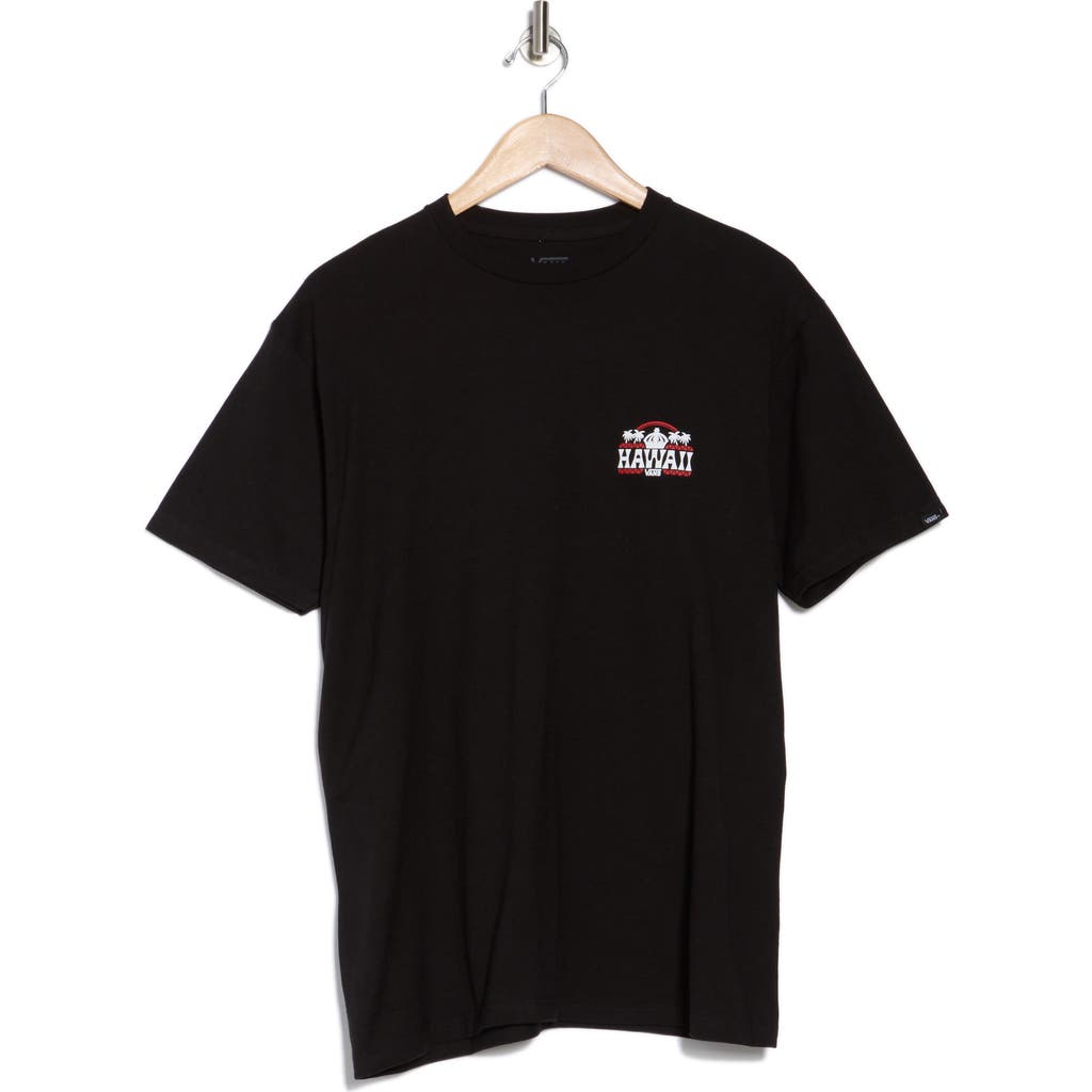 Vans Hawaii Aloha Short Sleeve T-shirt In Black