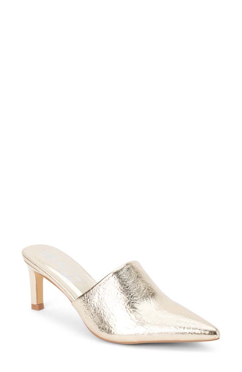 Matisse Garret Pointed Toe Mule In Gold