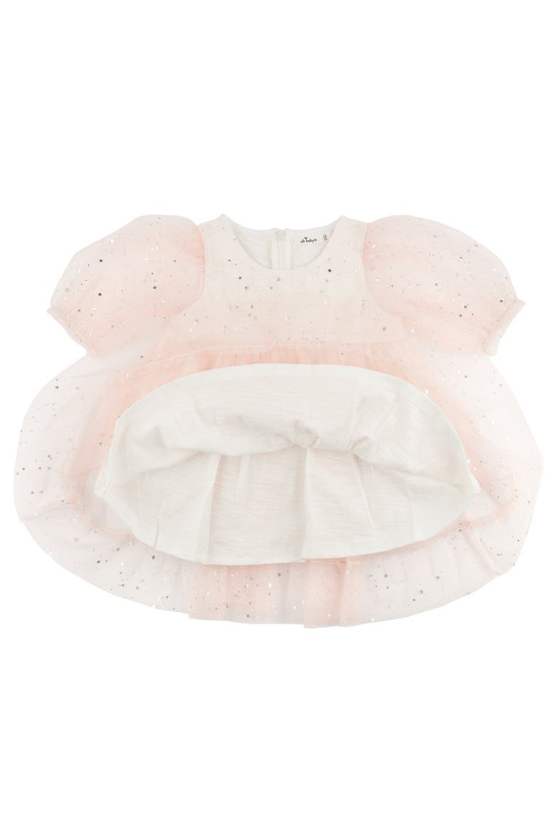 Josephine Silver-Fleck Dress, Alternate, color, Pale Pink