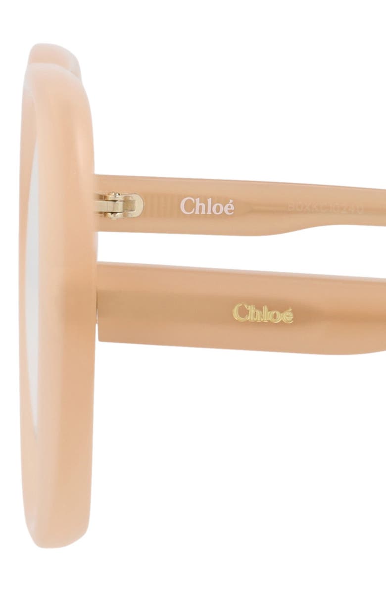 Chloé 51mm Square Optical Glasses, Alternate, color, Nude Nude Transparent