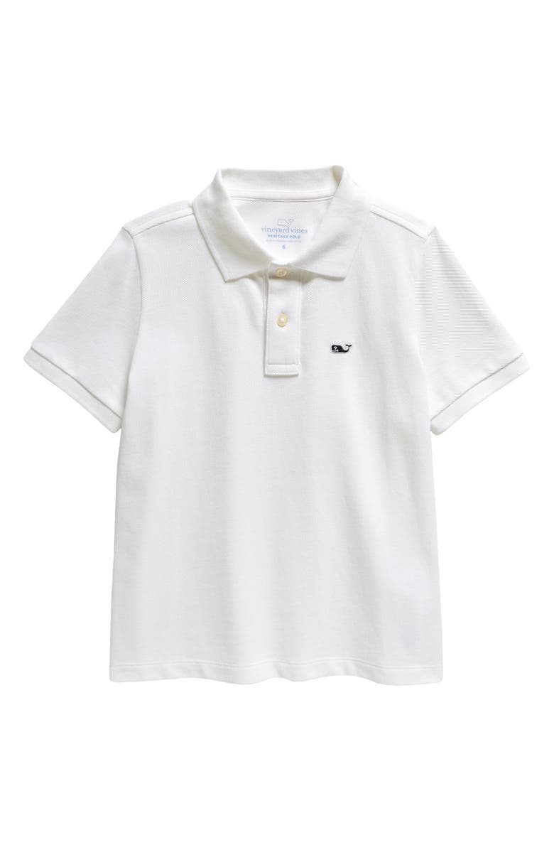 vineyard vines Kids' Heritage Cotton Piqué Polo, Main, color,