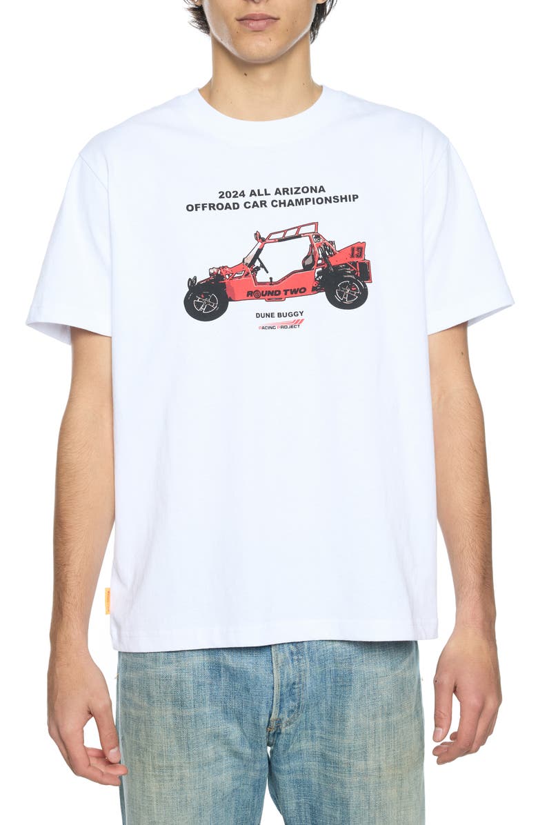 Round Two Dune Buggy Graphic T-Shirt, Main, color, White