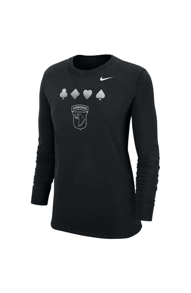 Nike Women's Nike Black Army Black Knights 2024 Rivalry Collection Suit Long Sleeve T-Shirt, Alternate, color, Black