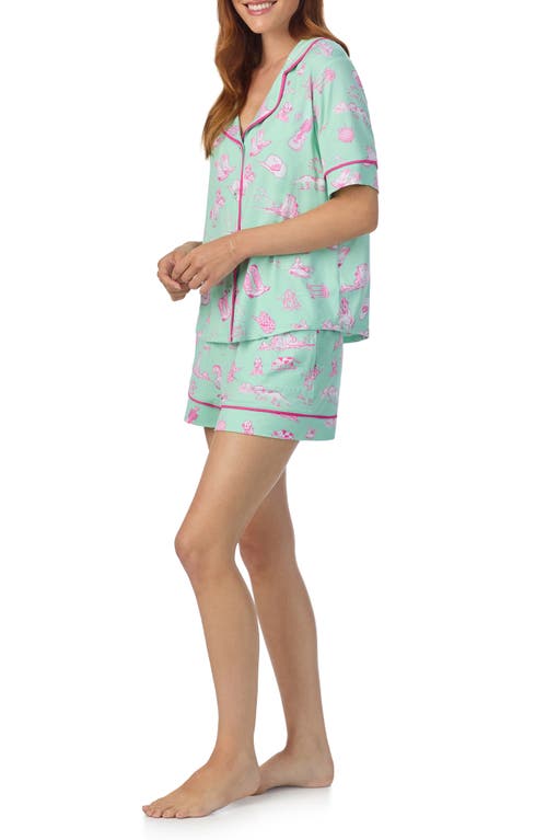 Room Service Pjs Print Short Pajamas In Multi
