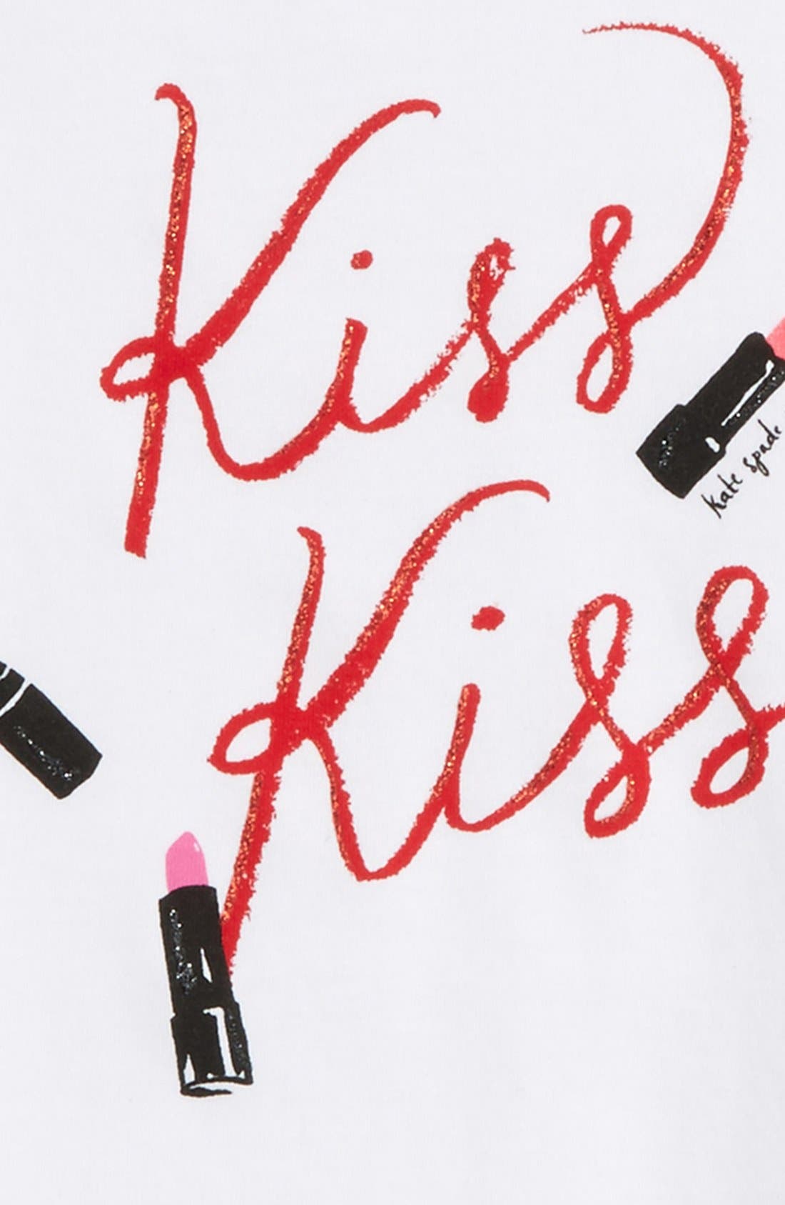 Kate Spade New York 'kiss kiss' cotton tee (Women) | Nordstrom
