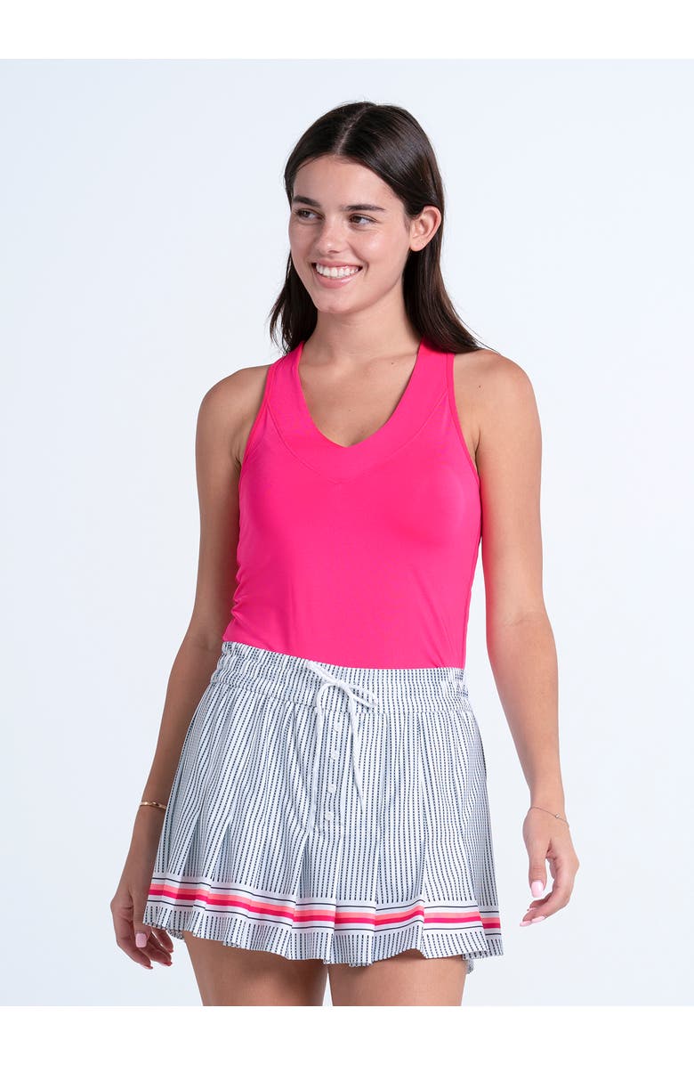 Lucky in Love High Waisted Glow Stripe Skirt, Alternate, color, Multi