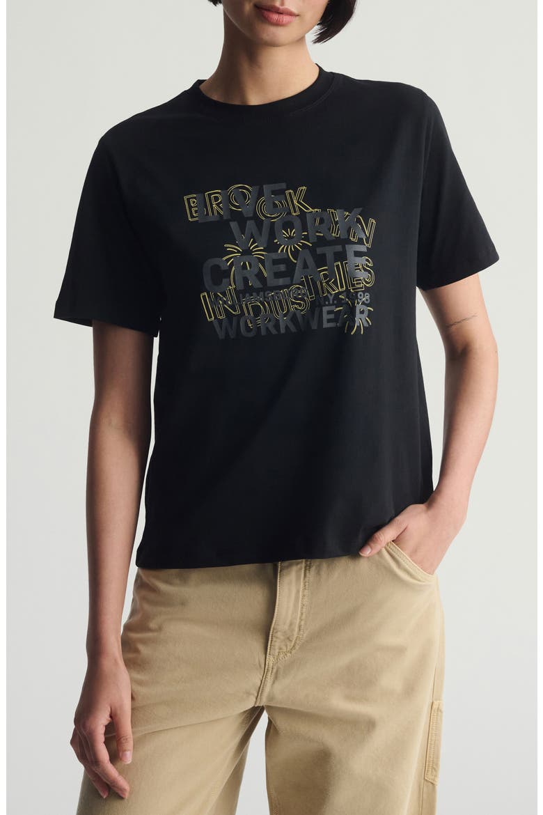 Live Work Create Cotton Graphic T-Shirt, Main, color, BLACK