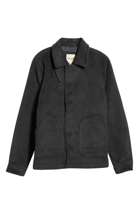 Wool Blend Blouson Jacket