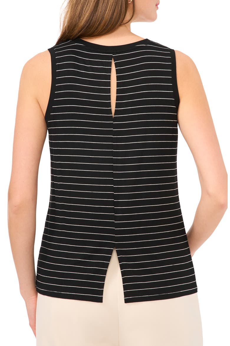 Back Keyhole Tank, Alternate, color, BLACK/WHITE MINI STRIPE