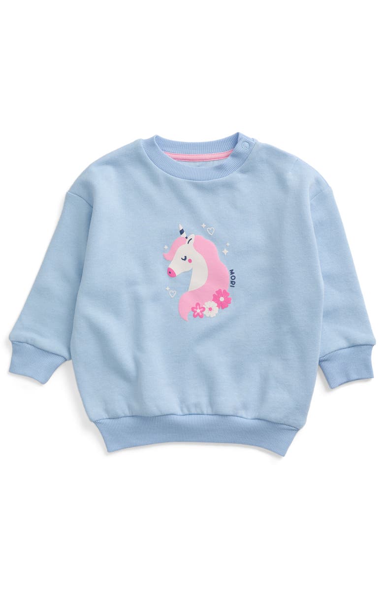 MORI Oversized Sweatshirt, Main, color, Unicorn & Blue Frost