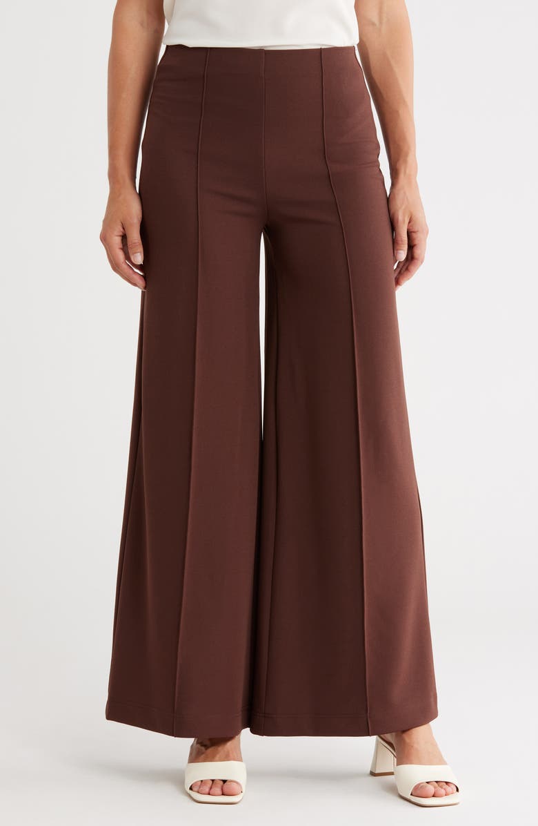 BY DESIGN Galaxy Wide Leg Pants, Main, color, Chicory Coffee