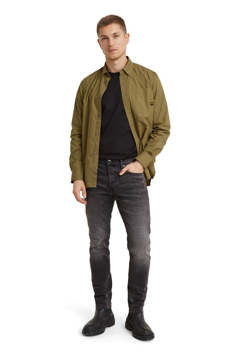 3301 Slim Fit Jeans, Alternate, color, ANTIC CHARCOAL