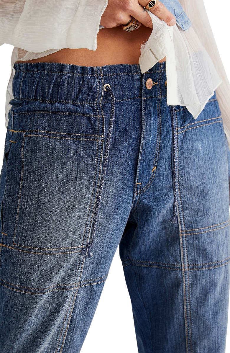 Free People Angelo Tie Waist Jeans, Alternate, color,