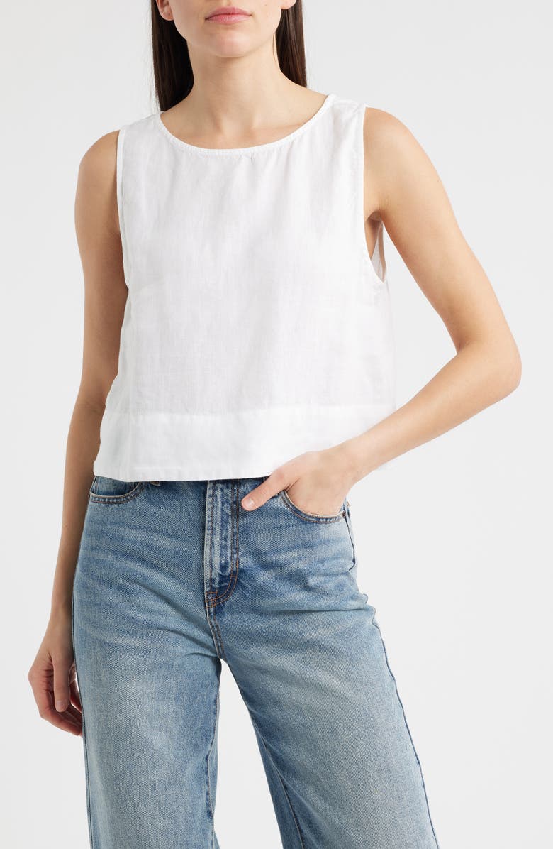 Bella Dahl Sleeveless Linen Top, Main, color, 