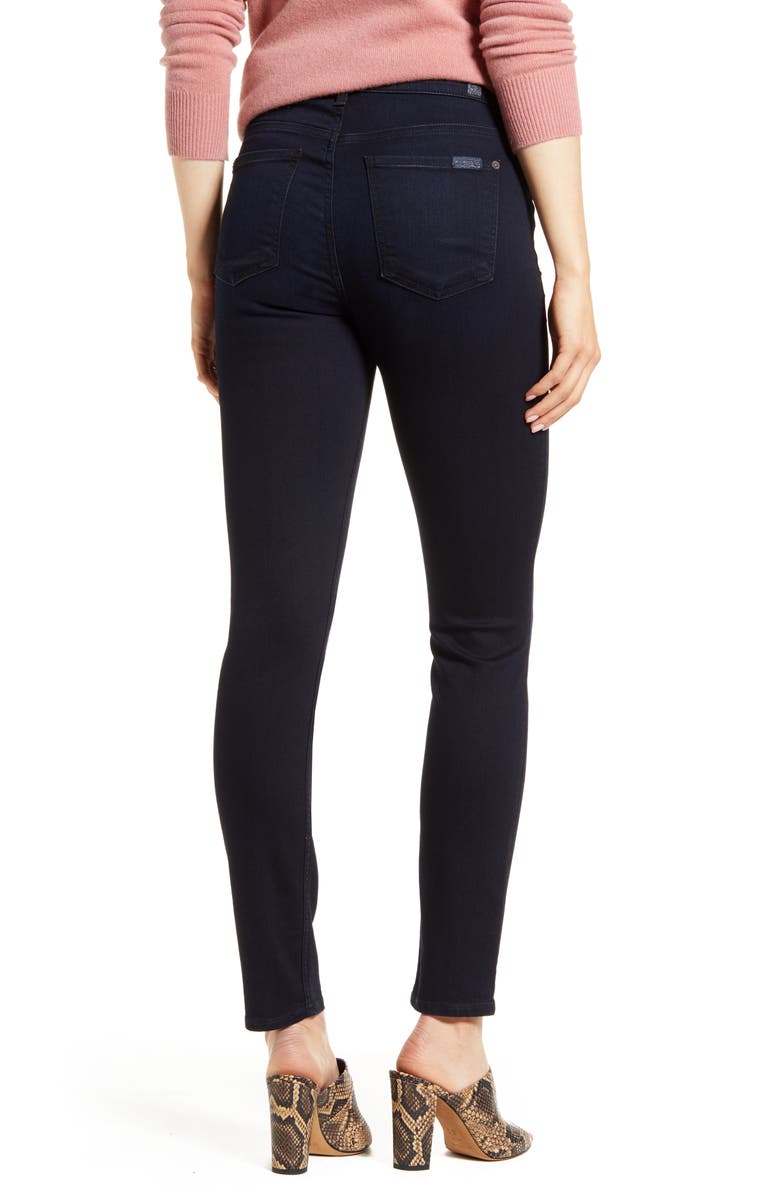 7 For All Mankind b(air) High Waist Ankle Skinny Maternity Jeans, Alternate, color, 
