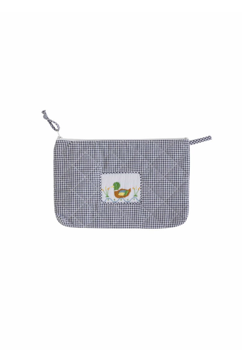 Quilted Cosmetic Bag, Main, color, Mallard