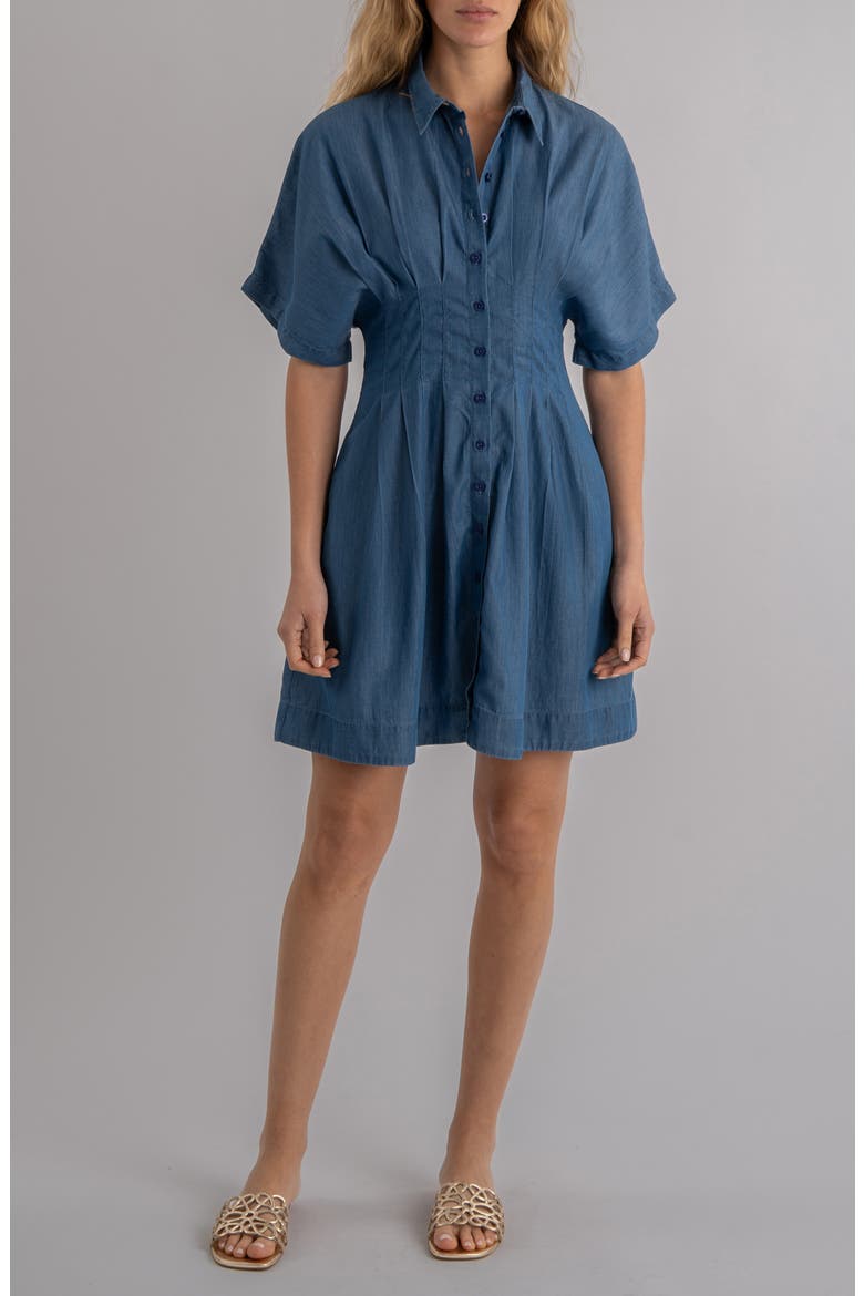 Francesca Dolman Sleeve Button-Up Shirtdress, Main, color, SECURE