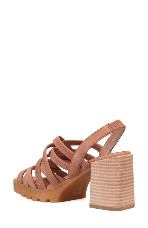 Eileen Fisher Tally Strappy Slingback Platform Sandal In Honey