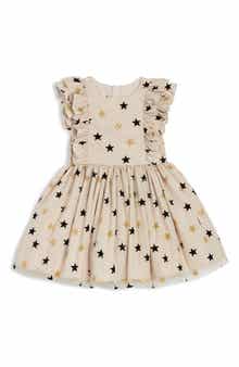Pippa & Julie Kids' Riley Star Ruffle Dress