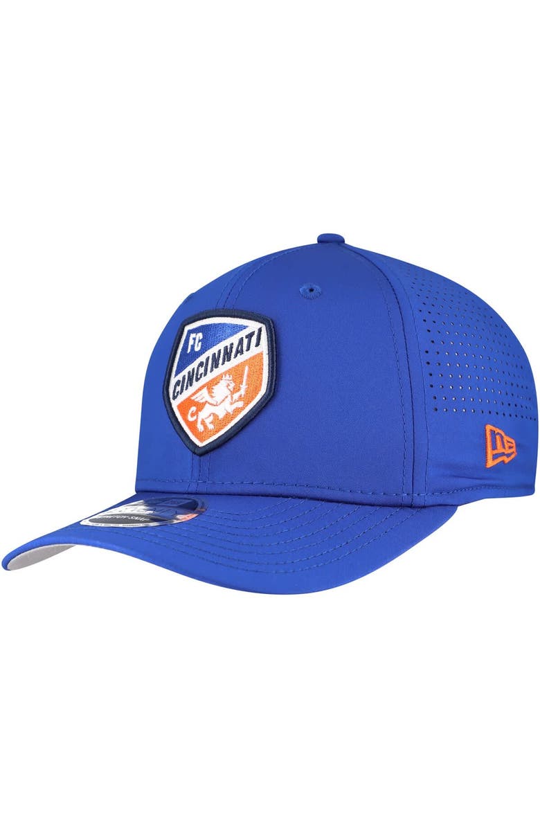 New Era Men's New Era Blue FC Cincinnati 9SEVENTY COOLERA Stretch-Snap Adjustable Hat, Main, color, Blue