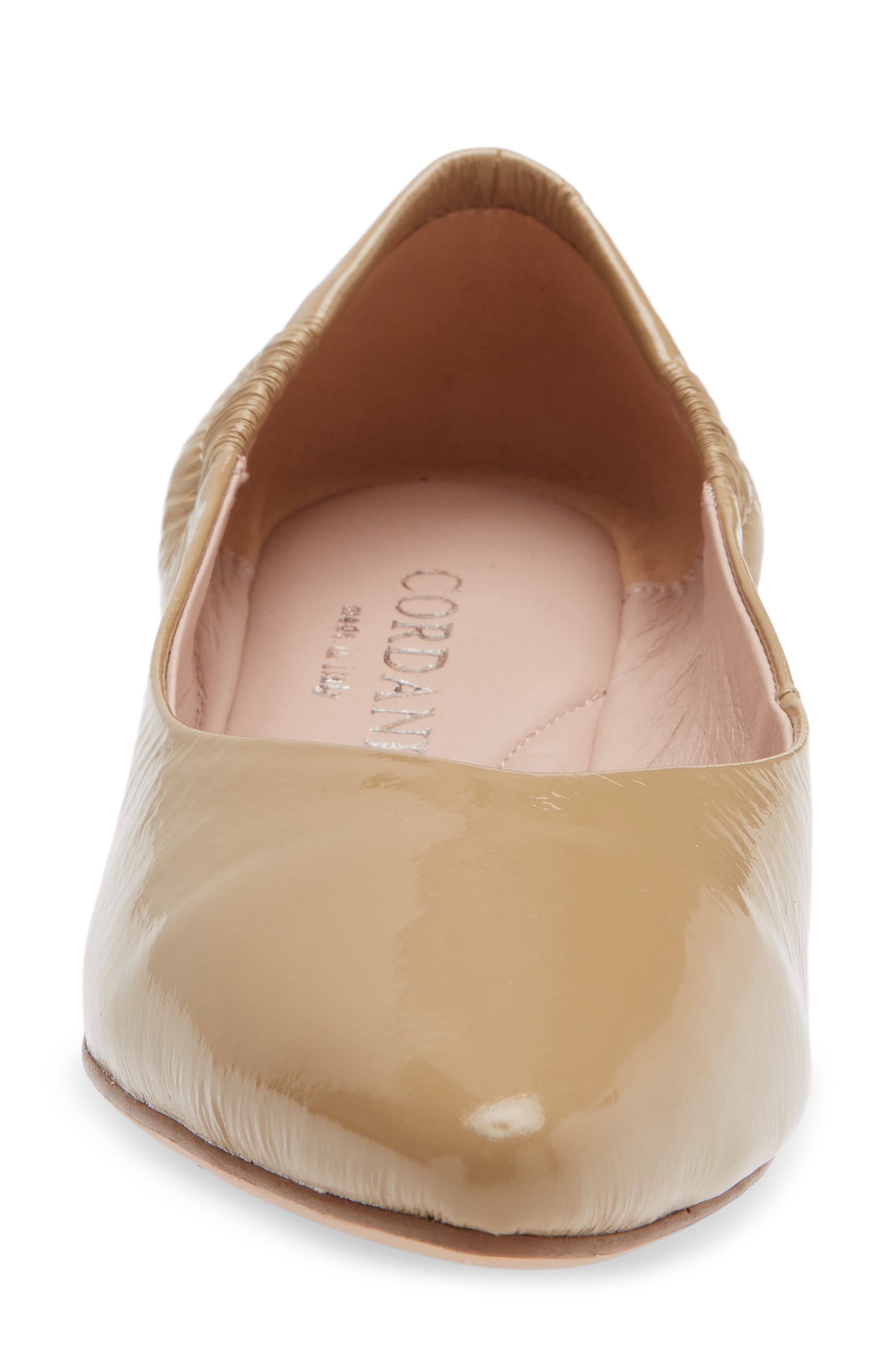 Cordani Mavis Pointed Toe Flat, Alternate, color, Creta