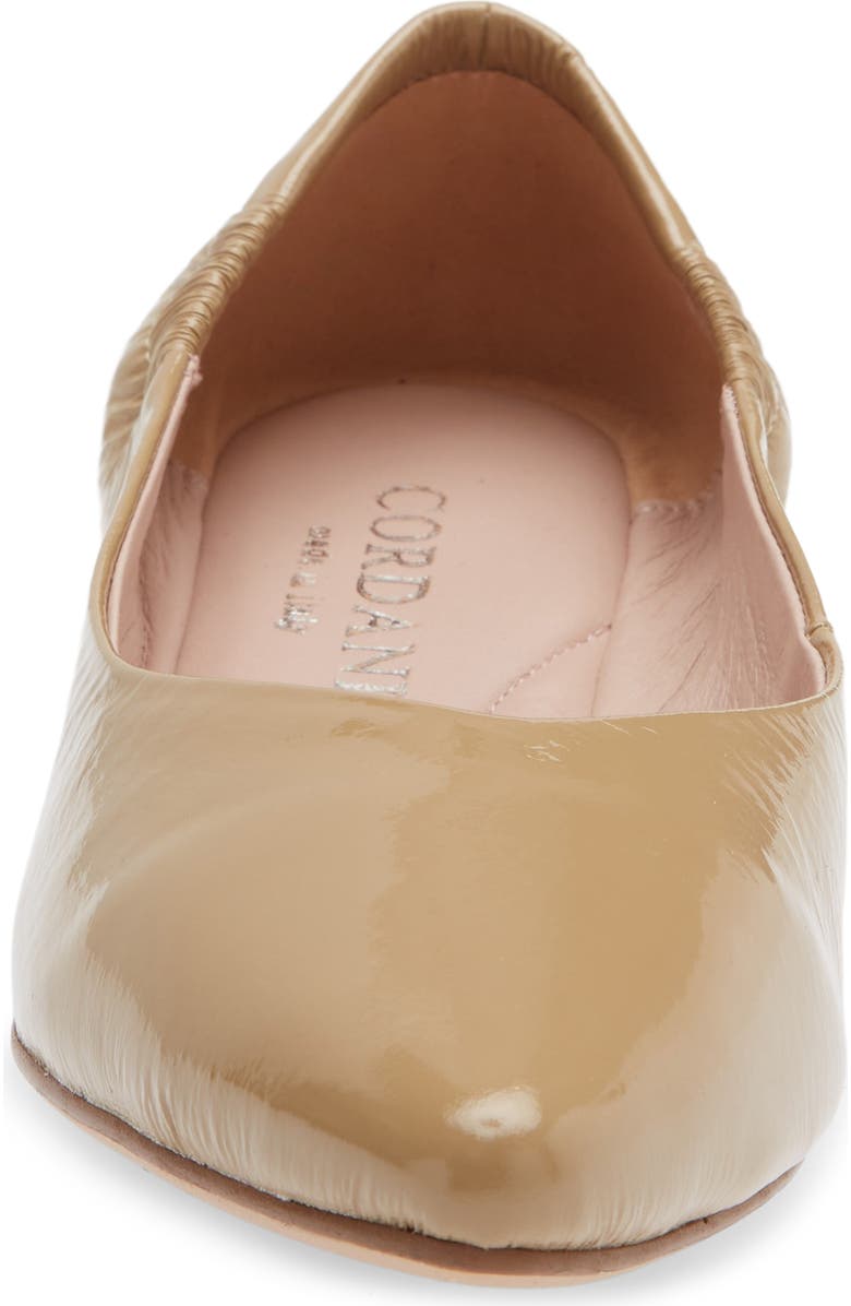 Cordani Mavis Pointed Toe Flat, Alternate, color, Creta
