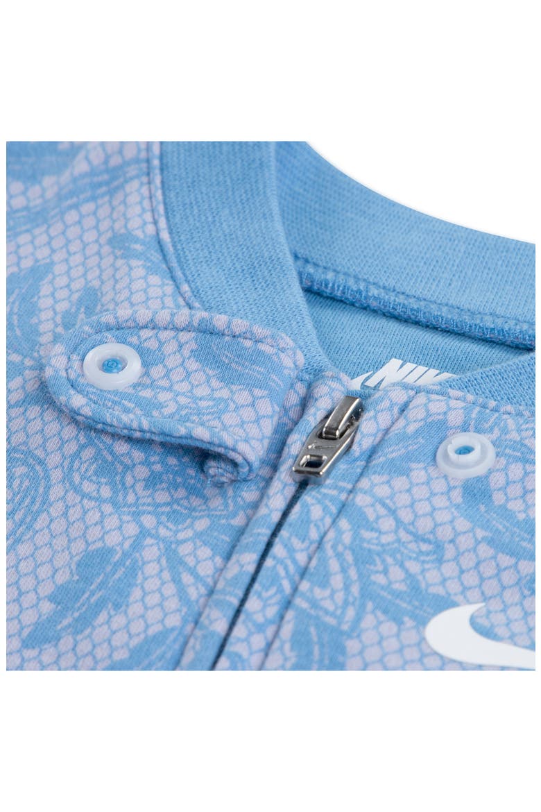 Lace It Up Footed Coverall, Alternate, color, UNIVERSITY BLUE