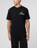PHILIPP PLEIN Round Neck T-Shirt Embossed Signature Men