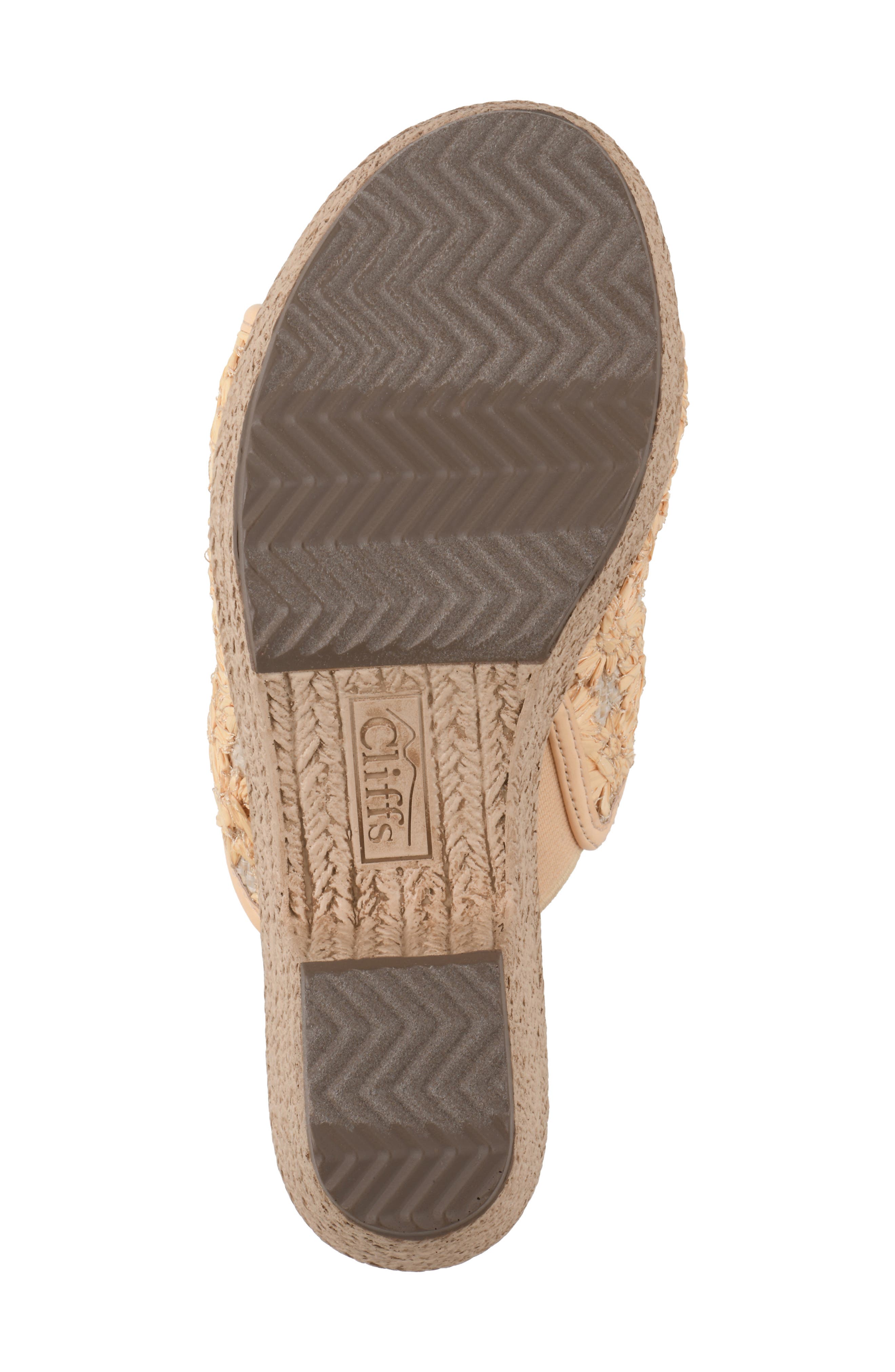 CLIFFS BY WHITE MOUNTAIN Bizzie Platform Wedge Espadrille Sandal, Alternate, color, Mustard/ Fabric